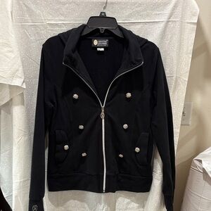 Christine Alexander Rhinestone Hoodie L